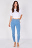 Light Wash Stretch Denim Jeggings - JEGGING - British D'sire