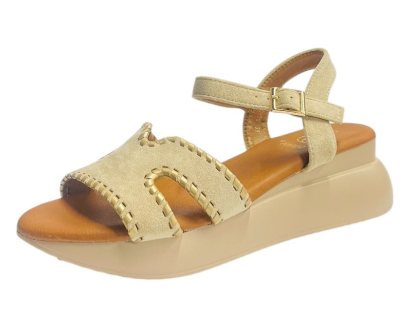 Lightweight Ankle Strap Padded Wedge Sandals - Sandals - British D'sire