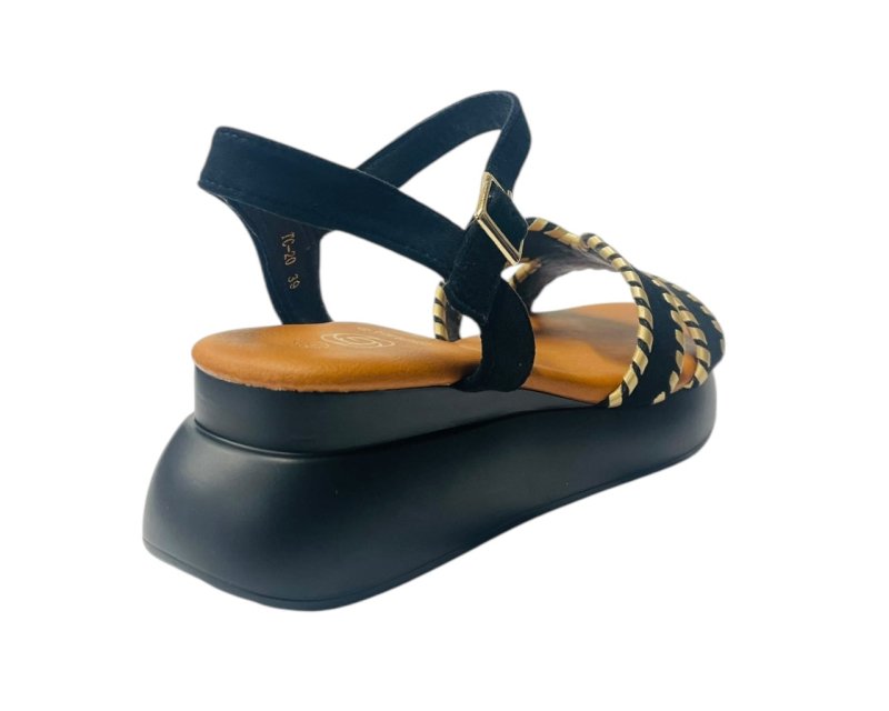 Lightweight Ankle Strap Padded Wedge Sandals - Sandals - British D'sire