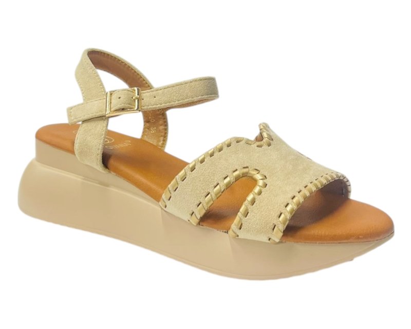 Lightweight Ankle Strap Padded Wedge Sandals - Sandals - British D'sire