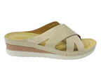 Lightweight Cross Strap Mules Wedge Slider - Slider - British D'sire
