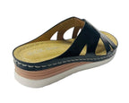 Lightweight Cross Strap Mules Wedge Slider - Slider - British D'sire