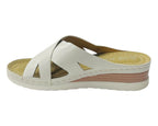 Lightweight Cross Strap Mules Wedge Slider - Slider - British D'sire