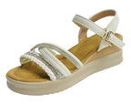 Lightweight Diamante Padded Insole Wedge Sandals - Sandals - British D'sire
