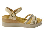 Lightweight Diamante Padded Insole Wedge Sandals - Sandals - British D'sire