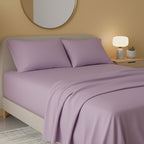 Flannelette Flat Sheet Soft Brushed Cotton Bedding for Warmth Comfort - Super King - Blue