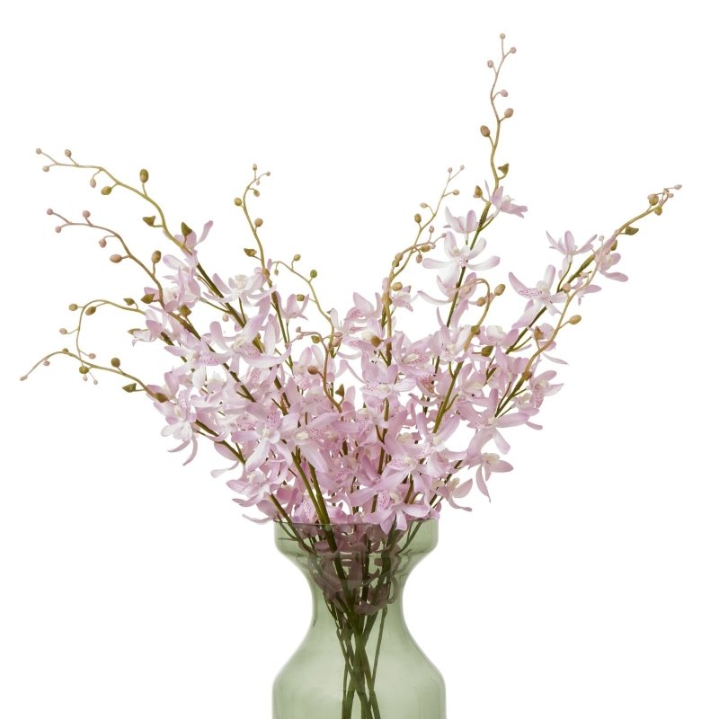 Lilac Cymbidium Spray Artificial Flower Stem - Artificial Plants & Trees - British D'sire