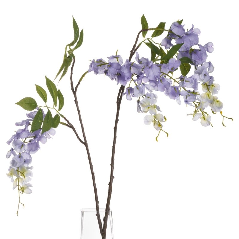 Lilac Wisteria Artificial Flower Stem - Artificial Plants & Trees - British D'sire