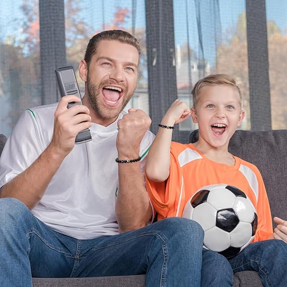 LINXINS Football Bracelets for Boys, Football Gifts for Teenage Boys Age 8 9 10 11 12 13 14 15 Years Old, Birthday Christmas Graduation Gifts for Son Grandson Nephew Brother - Bracelet - British D'sire