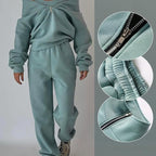 Litthing Tracksuit Womens Full Set Lounge Wear Sets 2 Piece Ladies Fleece Tracksuits Comfort Long Sleeve Activewear Zip Coat Tops Trousers Sets Fashion Casual Thermal Tracksuit Autumn Winter - Tracksuit - British D'sire