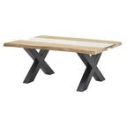 Live Edge Collection Light Acacia River Coffee Table - Tables - British D'sire