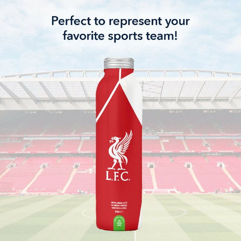 Liverpool FC Aluminum Water Bottle by Liverpool FC for Unisex - 12 x 16.9 oz Water - Water Bottles & Thermos - British D'sire