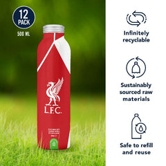 Liverpool FC Aluminum Water Bottle by Liverpool FC for Unisex - 12 x 16.9 oz Water - Water Bottles & Thermos - British D'sire