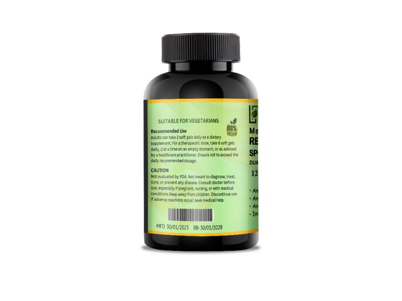 Livewell Nutrition Reishi Mushroom Spore Extract Oil | CO2 Extraction 500mg 120 Soft gels - Vitamins & Supplements - British D'sire
