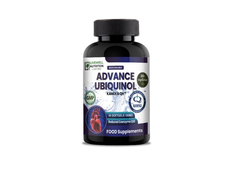 Livewell Nutrition Vegetarian Ubiquinol Kaneka QH® Pure Encapsulation 100MG High Potency 30 Soft gels | Naturally Fermented Reduced Form of Co Q10 - Vitamins & Supplements - British D'sire Main image