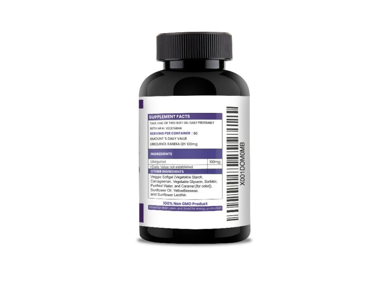 Livewell Nutrition Vegetarian Ubiquinol Kaneka QH® Pure Encapsulation 100MG High Potency 30 Soft gels | Naturally Fermented Reduced Form of Co Q10 Secondary image