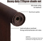 Livingandhome Fabric Privacy Screen 1*50m - Fabric Privacy Screen - British D'sire