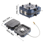Livingandhome Foldable Camping Gas Stove with 2 Burners - Gas Stove - British D'sire