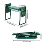 Livingandhome Folding Garden Kneeling Stool with 2 Detachable Tool Bags - Garden Kneeling Stool - British D'sire