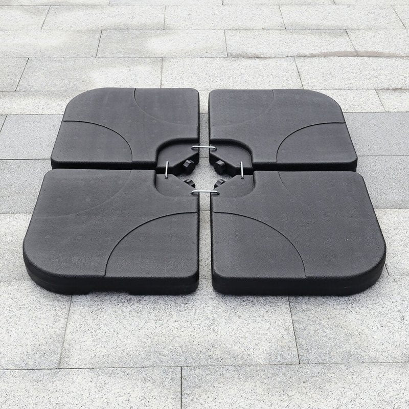 Livingandhome HDPE Square Water and Sand Filled Freestanding Parasol Base Secondary image