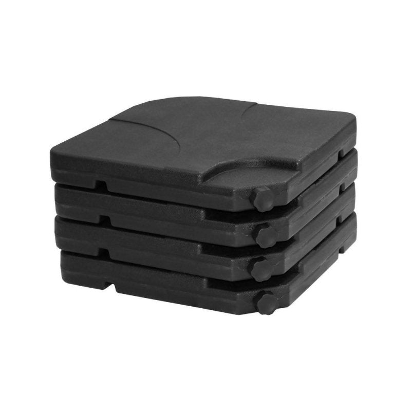 Livingandhome HDPE Square Water and Sand Filled Freestanding Parasol Base - Parasol Base - British D'sire