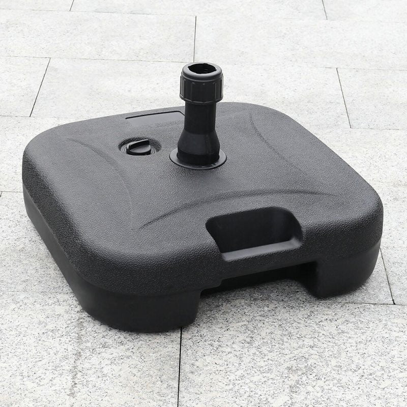 Livingandhome PP Square Plastic Water and Sand Filled Freestanding Parasol Base - Parasol Base - British D'sire Main image