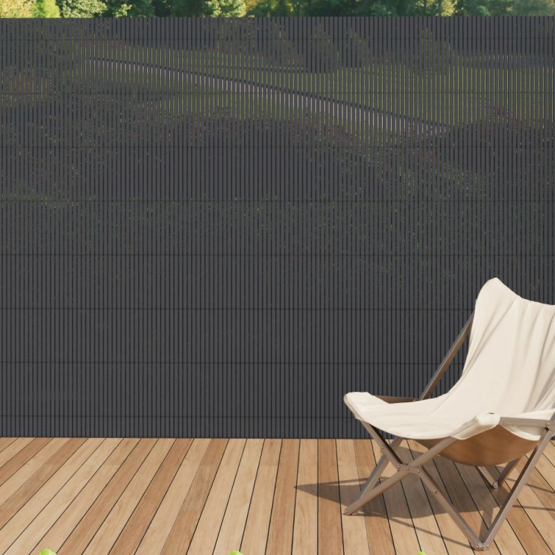 Livingandhome PVC Privacy Fence Sun-blocked Screen Panels for Balcony, 1.5*3m Secondary image