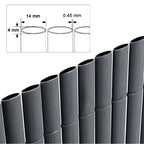 Livingandhome PVC Privacy Fence Sun - blocked Screen Panels for Balcony, 1.5*5m - Privacy Fence - British D'sire