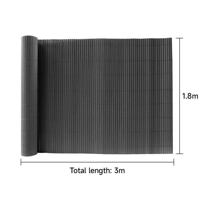 Livingandhome PVC Privacy Fence Sun - blocked Screen Panels for Balcony, 1.8*3m - Privacy Fence - British D'sire