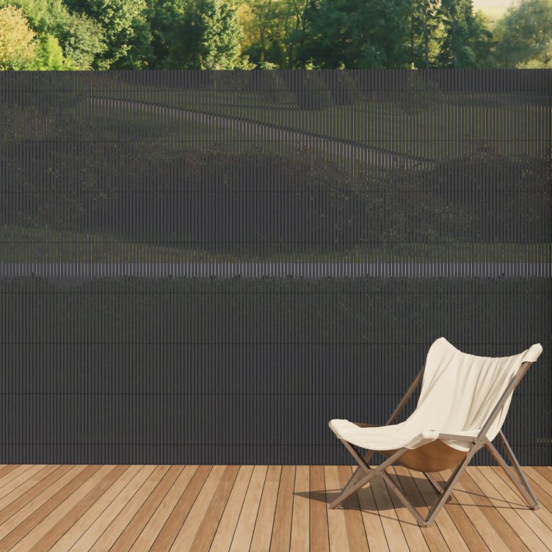Livingandhome PVC Privacy Fence Sun-blocked Screen Panels for Balcony, 1.8*3m Secondary image