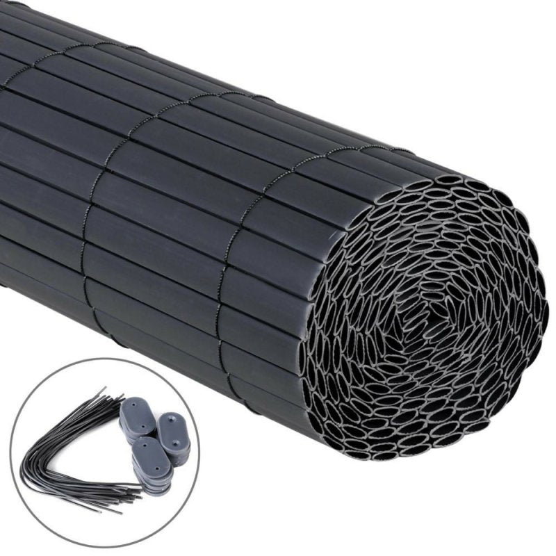 Livingandhome PVC Privacy Fence Sun - blocked Screen Panels for Balcony, 2*3m - Privacy Fence - British D'sire