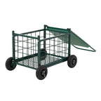 Livingandhome Rolling Garden Work Seat Cart with Storage - Garden Seat - British D'sire