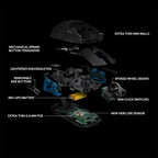 Logitech G PRO Wireless Gaming Mouse – HERO 25K – Black - British D'sire