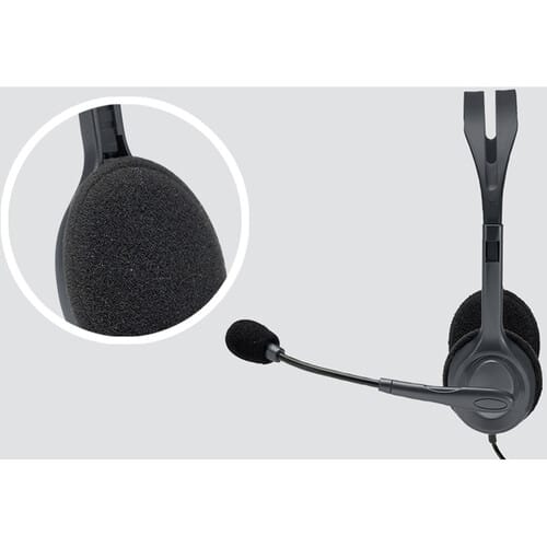 Logitech H111 3.5mm Wired Headset with Mic - British D'sire