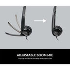 Logitech H390 USB Headset with Noise-Cancelling Mic (Black) - British D'sire