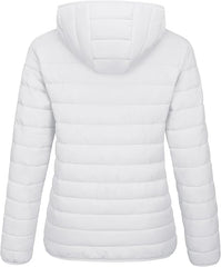 London Collection Women's Lightweight Waterproof Puffer Jacket | Quilted Padded Winter Coat with Hood and Pockets for Warmth and Comfort | Ideal for All Ages | Durable and Insulated Outerwear for Cold Weather | Perfect for Outdoor Adventures - Lightweight Waterproof Puffer Jacket - British D'sire