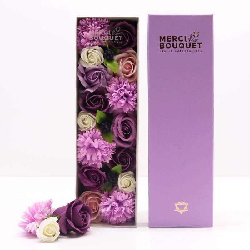 Long Box - Lavender Rose & Carnation Secondary image