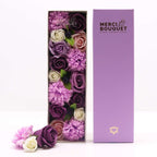 Long Box - Lavender Rose & Carnation - Luxury Soap Flowers - British D'sire