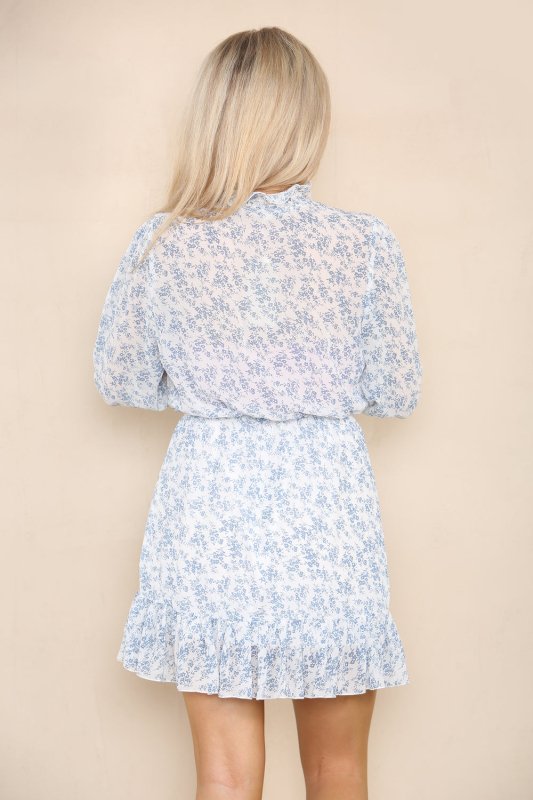 Long Sleeve Smock Dress - mini dress - British D'sire
