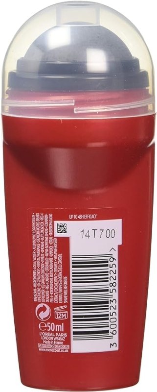 L'Oréal Paris Men Expert Stress Resist Deodorant for Men, 50 ml, Pack of 6, Bulk Buy - British D'sire
