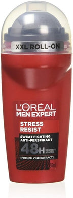 L'Oréal Paris Men Expert Stress Resist Deodorant for Men, 50 ml, Pack of 6, Bulk Buy - British D'sire