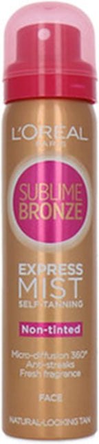 L'Oréal Sublime Bronze Self Tan Express Mist Spray Face, 75ml - British D'sire