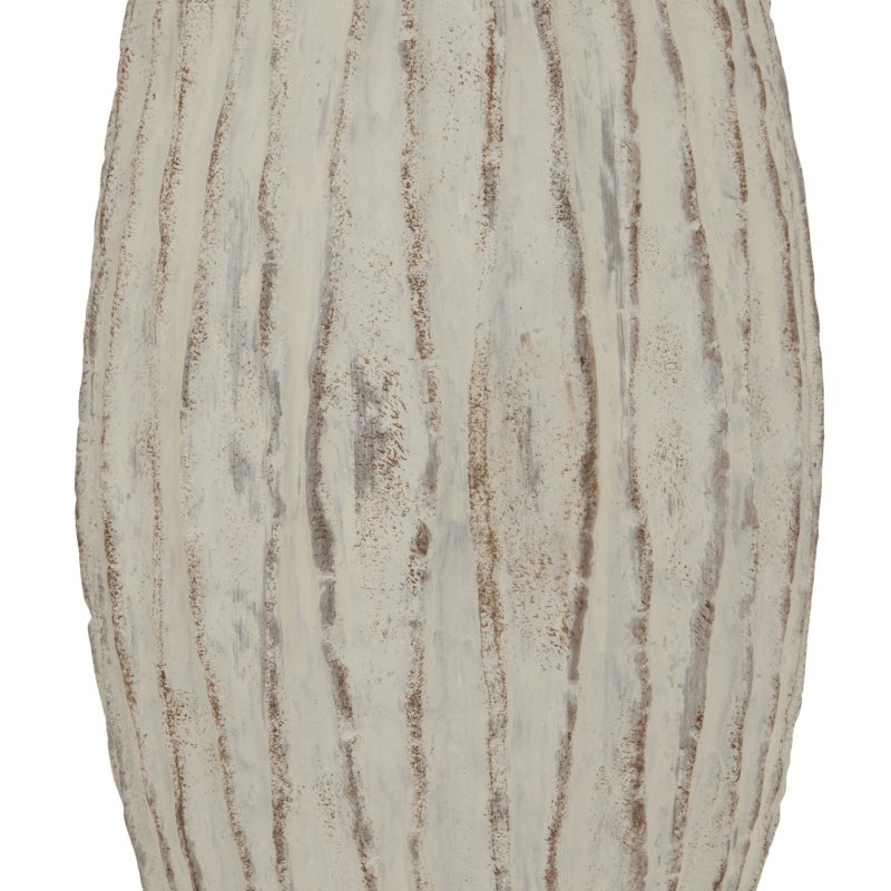 Lorenzo Large Fin Vase - Stone Ceramic Decorative Vase - Vases - British D'sire