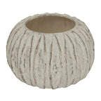 Lorenzo Rotund Fin Vase - Olive Green Ceramic Decorative Vase - Vases - British D'sire