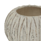 Lorenzo Rotund Fin Vase - Olive Green Ceramic Decorative Vase - Vases - British D'sire