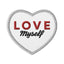 LOVE Myself Embroidered patches White - British D'sire