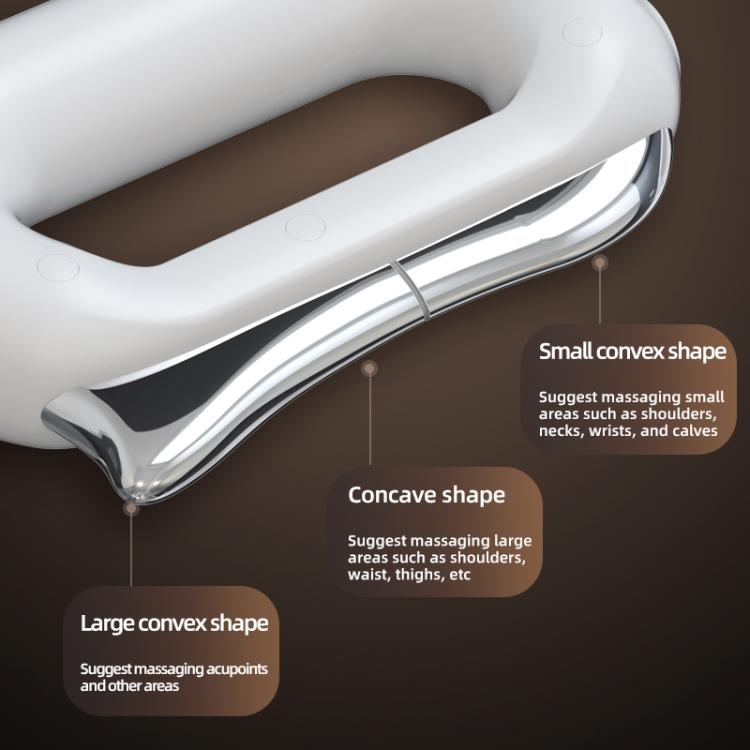 LSHOW Electric Heating EMS Meridian Dredge Fascia Knife(White) - British D'sire