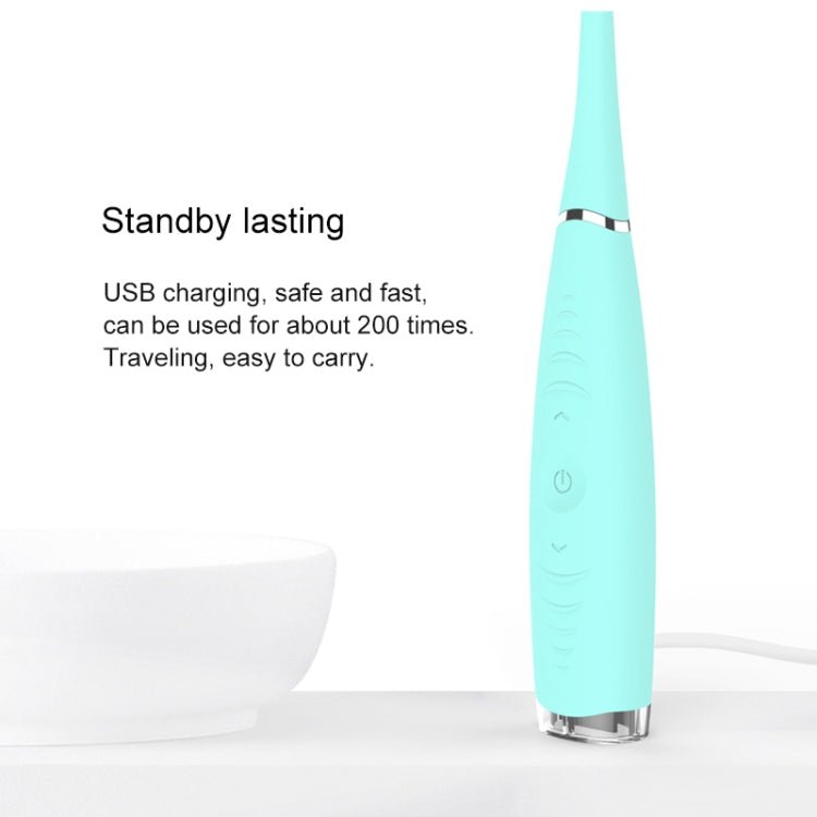 LSHOW YJK015A 3.7V USB Charging Five - speed Mode Waterproof Household Electric High - frequency Vibration Teeth Polisher(Pink) - British D'sire