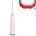 LSHOW YJK015A 3.7V USB Charging Five - speed Mode Waterproof Household Electric High - frequency Vibration Teeth Polisher(Pink) - British D'sire