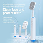 LSHOW YJK108 Multi - function Facial Cleansingand Teeth Cleaning Instrument with LED Auxiliary Light(Black) - British D'sire